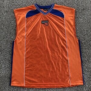 Charlotte Bobcats Orange Blank Practice Jersey Size 3XL Sewn Team Logo Dazzle